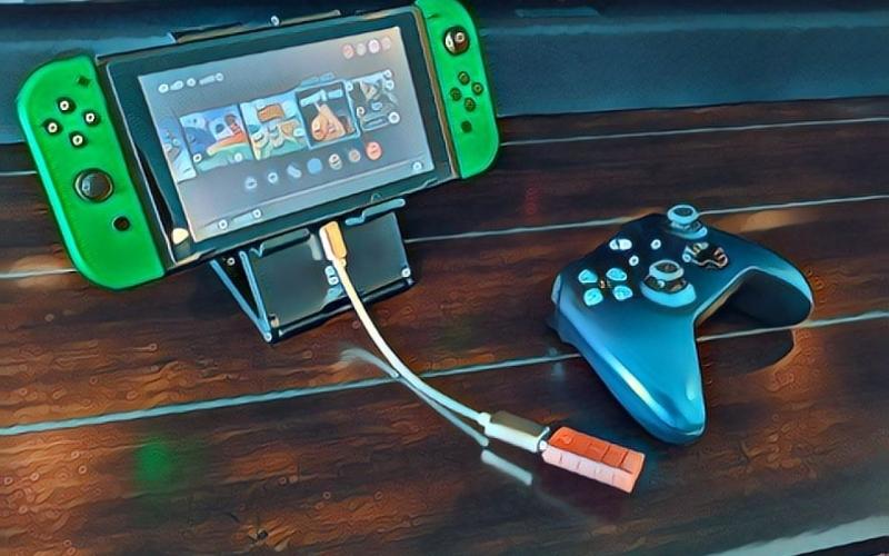 How to Connect an Xbox controller to Nintendo Switch using 8Bitdo Adapter 2 in wireless tabletop mode Step 6